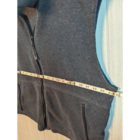 Columbia Full Zip Fleece Vest Jacket Mens XL Gray with pockets Grey Sleeveless - Picture 4 of 5